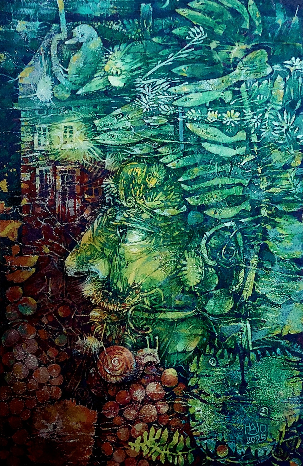 Wir könnten alle Könige sein, 2023-2025, Aquarell und Gouache auf Aquarellkarton_k